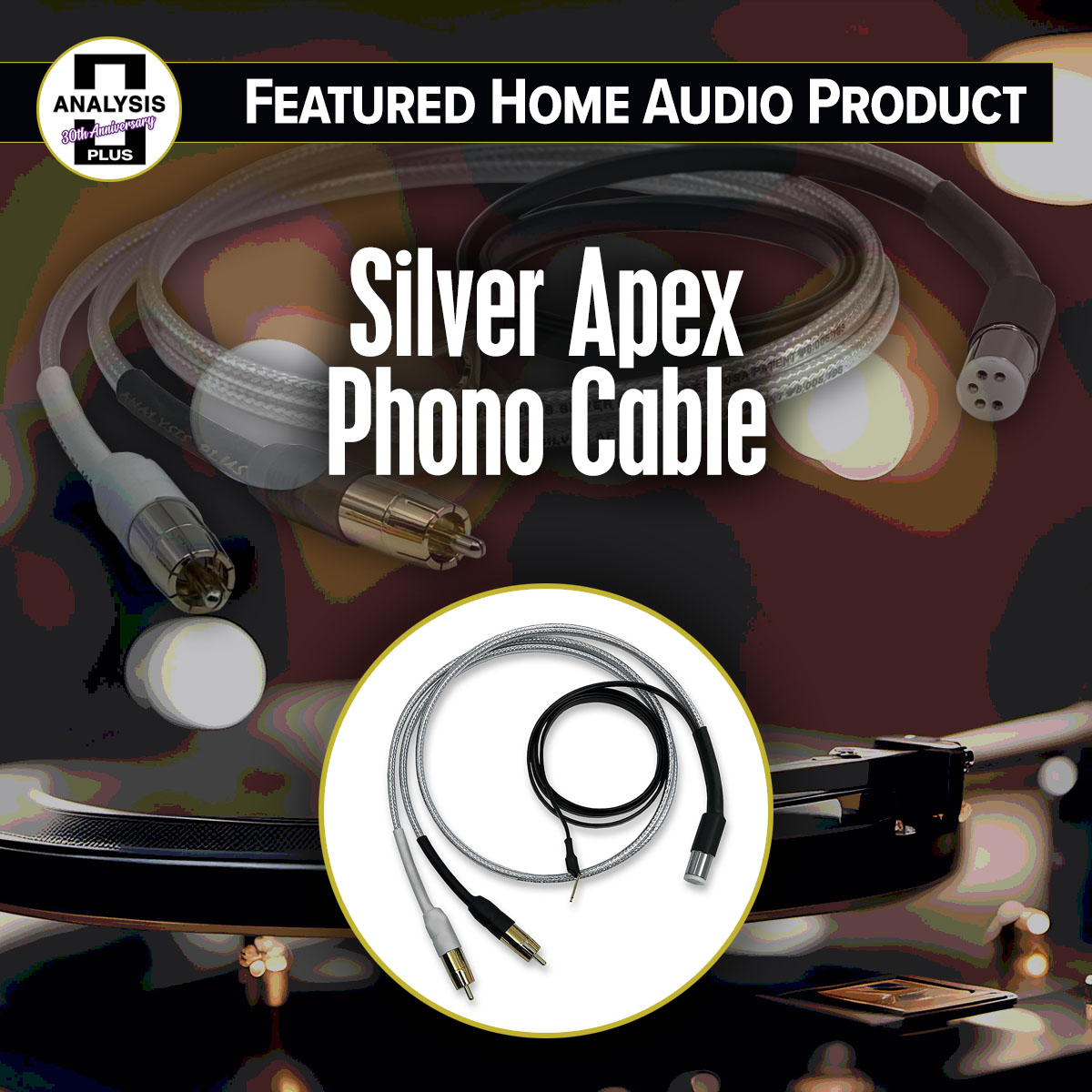 Silver Oval Phono Cable